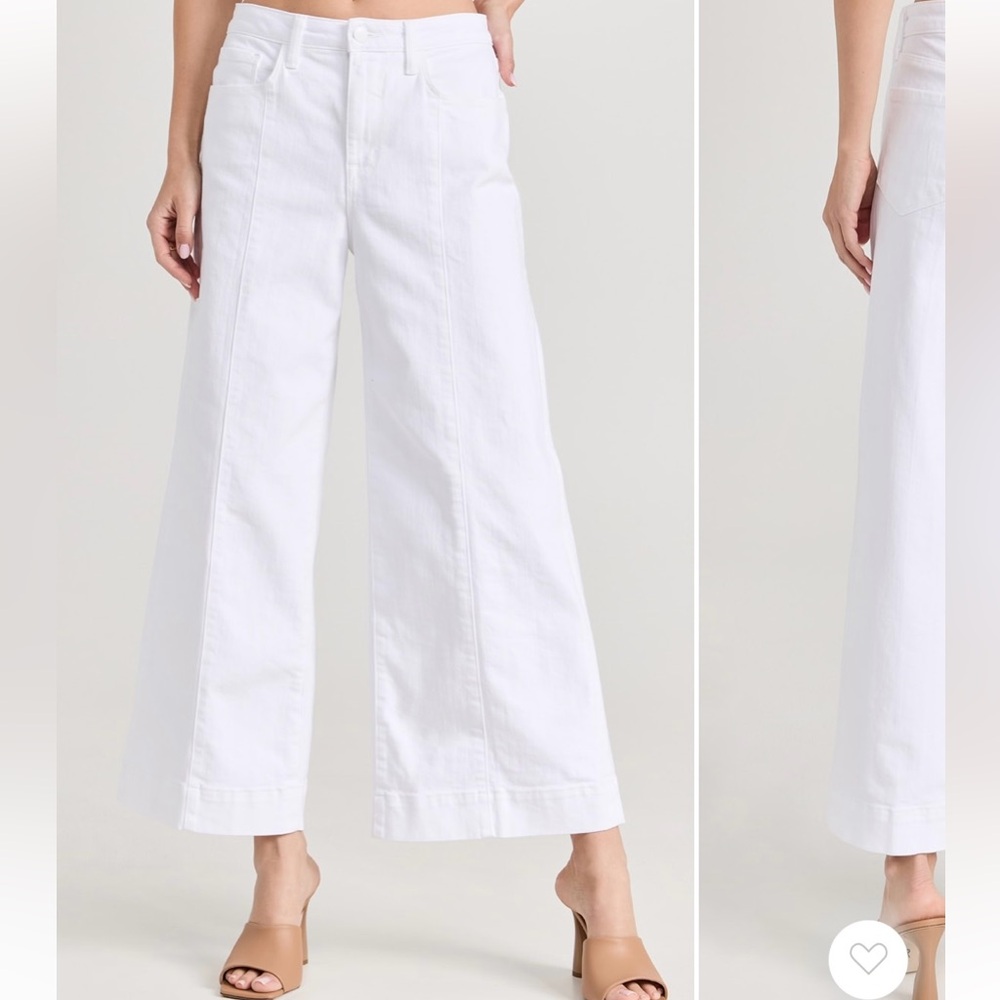 L’AGENCE Houston Crop Seam Wide Jeans